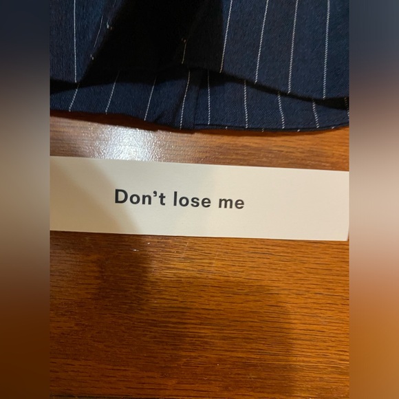 Reformation Top Delanie Midnight Stripe Size 6 Brand New NWT $168 - Picture 5 of 10